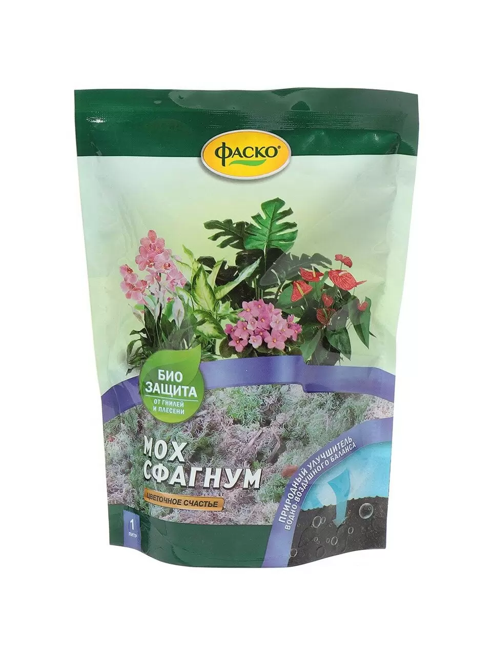 ФАСКО Цветочное счастье, 1л,мох сфагновый.