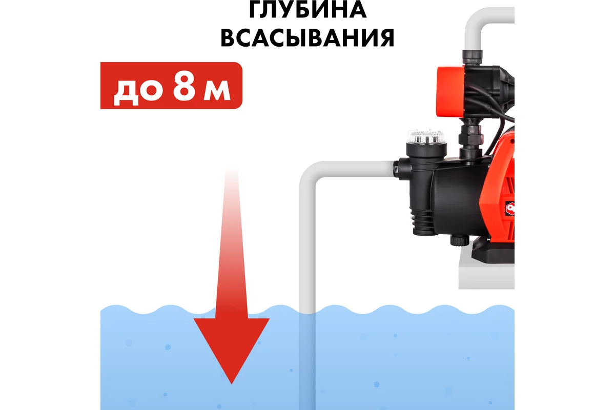 Насосная станция QUATTRO ELEMENTI Automatico  700 EL (700 Вт, 3000 л/час, для чистой, 35 м,)
