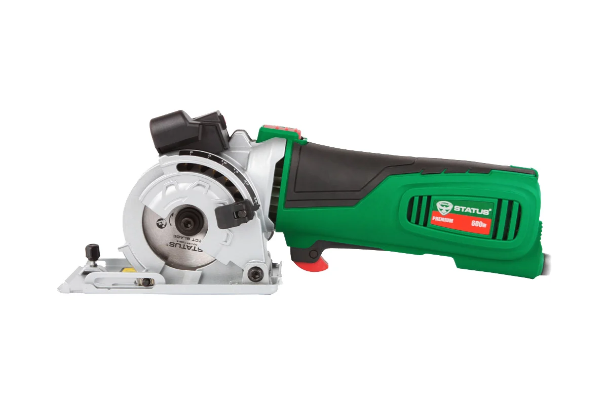 Пила дисковая унив. STATUS CP90U PRO (дер,мет,кер) 600Вт, 89х10мм,гл.28мм, 5500/мин, 3 диска, 2.3кг