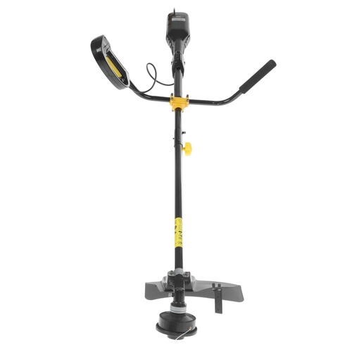 Электротриммер HUTER GET-1500B 1,5 кВт, леска ф 2 мм/нож, 8000 об/мин, прям.штанга,велосип.ручка