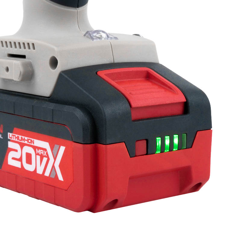 Аккум. ударн. шуруп. CROWN CT21075HMX-4 BMC, 20В,2х4,0Ач,0-400/0-1500об/мин,БЗП 13мм,45/55Нм,1,88кг