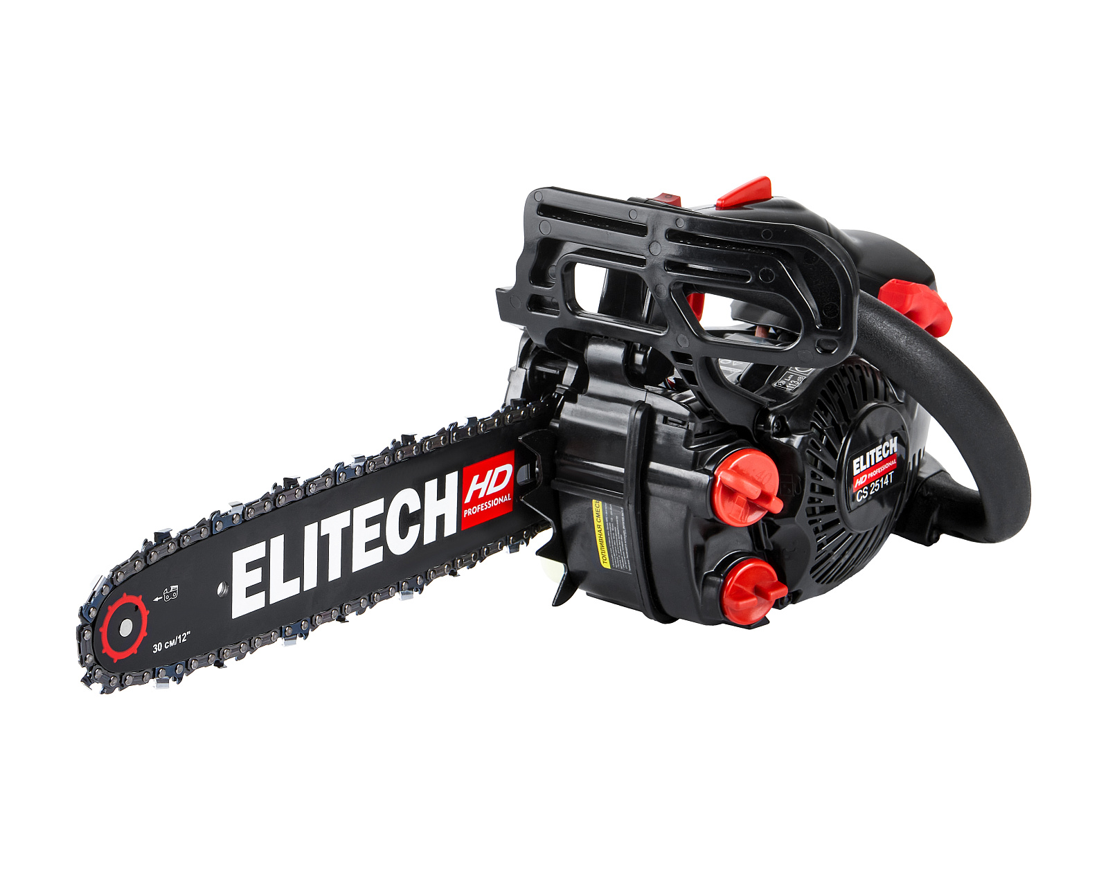 ELITECH CS 2514T (E1611.003.00) Бензопила,25см3,1.0кВт\1.2л.с.,шина30см,3200-12700об\мин,шаг-3\8",па