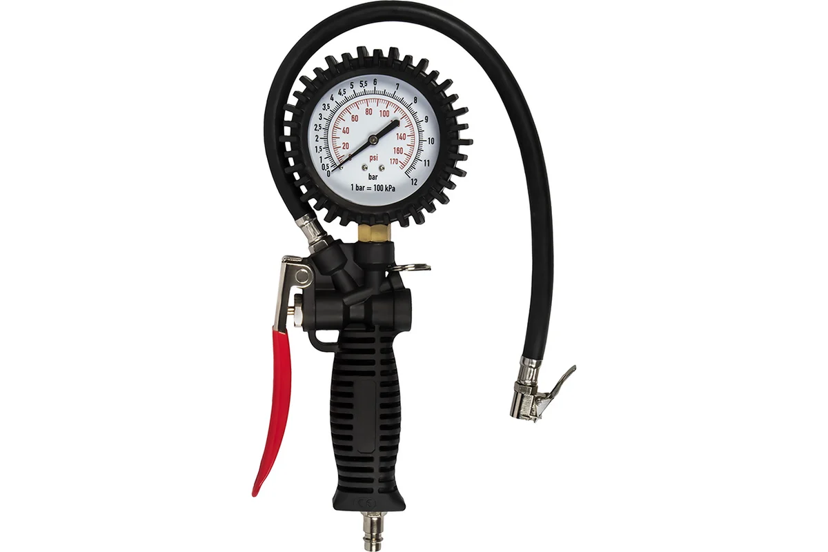 Пистолет пневматический QUATTRO ELEMENTI для накачки колес, разъем EURO, профи