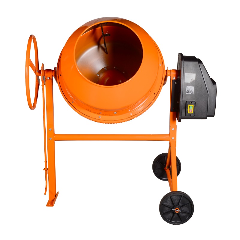 Бетономешалка БМ-160 220В,чугун.венец.,49кг,объём барабана160л,гот.смеси110л// ВИХРЬ