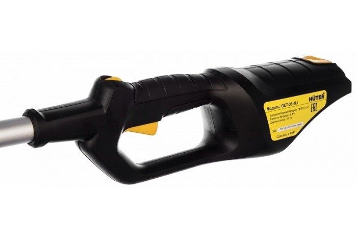 Акк. триммер HUTER GET-36-4Li, 1 акк. 36 В 4,0Ач, прям. штанга,  леска 1,6мм.