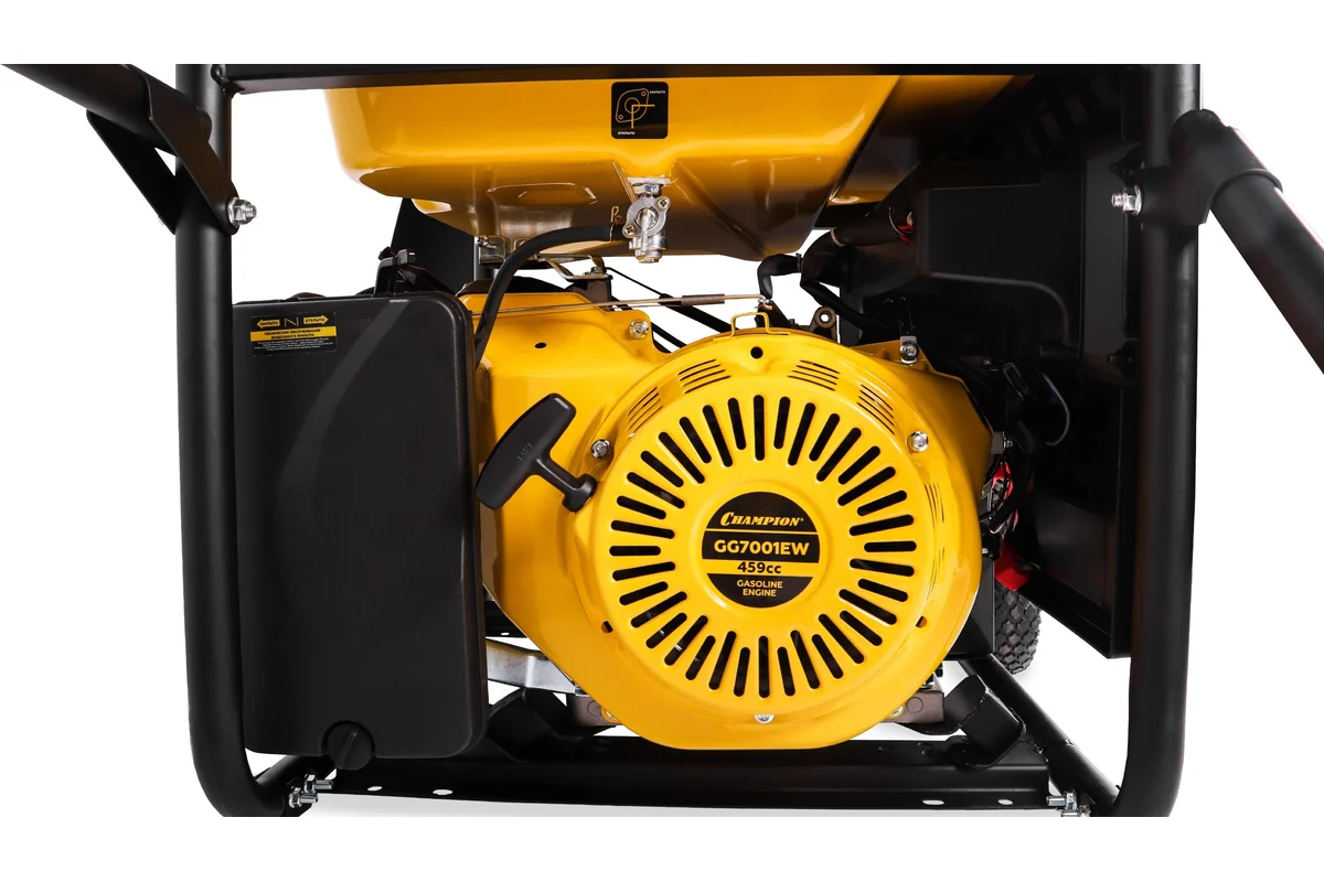 Генератор CHAMPION GG7001ЕW, 6,8/7,5 кВт OHV17л/с , бак 25л, 88 кг, электростарт