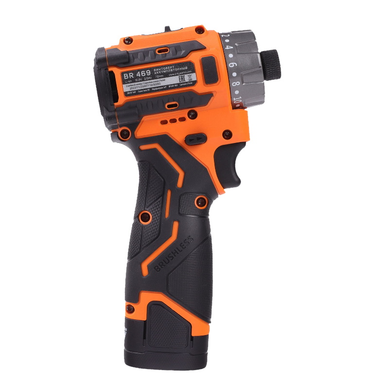 Винтоверт PATRIOT BR 469, HEX 1/4, 16.8В, 2.0 Ач, 70Нм, 2 акб и зу, кейс