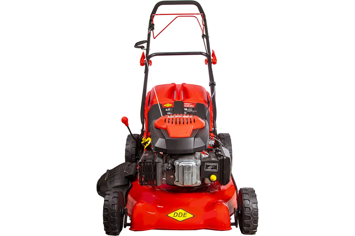 Газонокосилка бензиновая DDE LM 46-60 D (4,5 л.с., ширина 46 см, высота 25-75 мм, сбор-к 60 л, самох