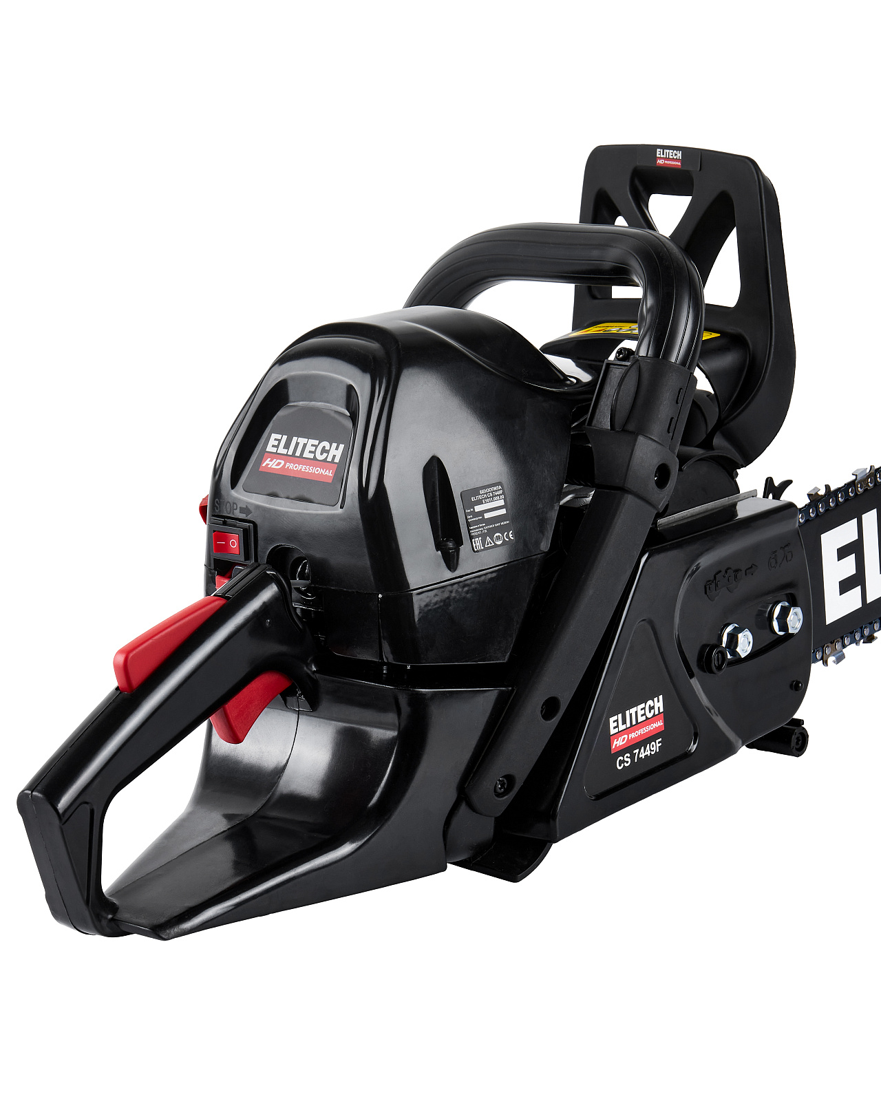 ELITECH HD CS 7449F (E1611.008.00) Бензопила,75.3см3,3.6кВт\4.9л.с.,шина 51см,3/8",1,5, 7.1кг