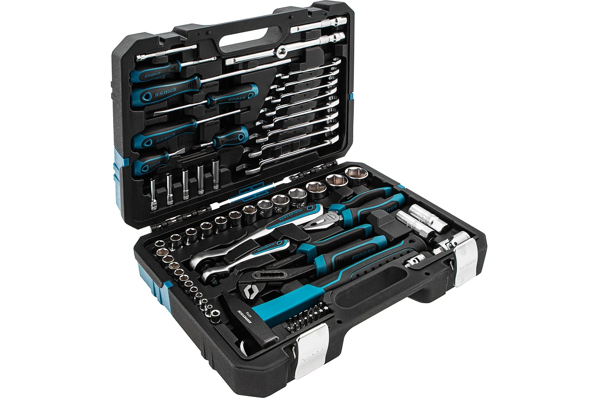 Набор инструментов 76 предм. 1/4,1/2" // GROSS