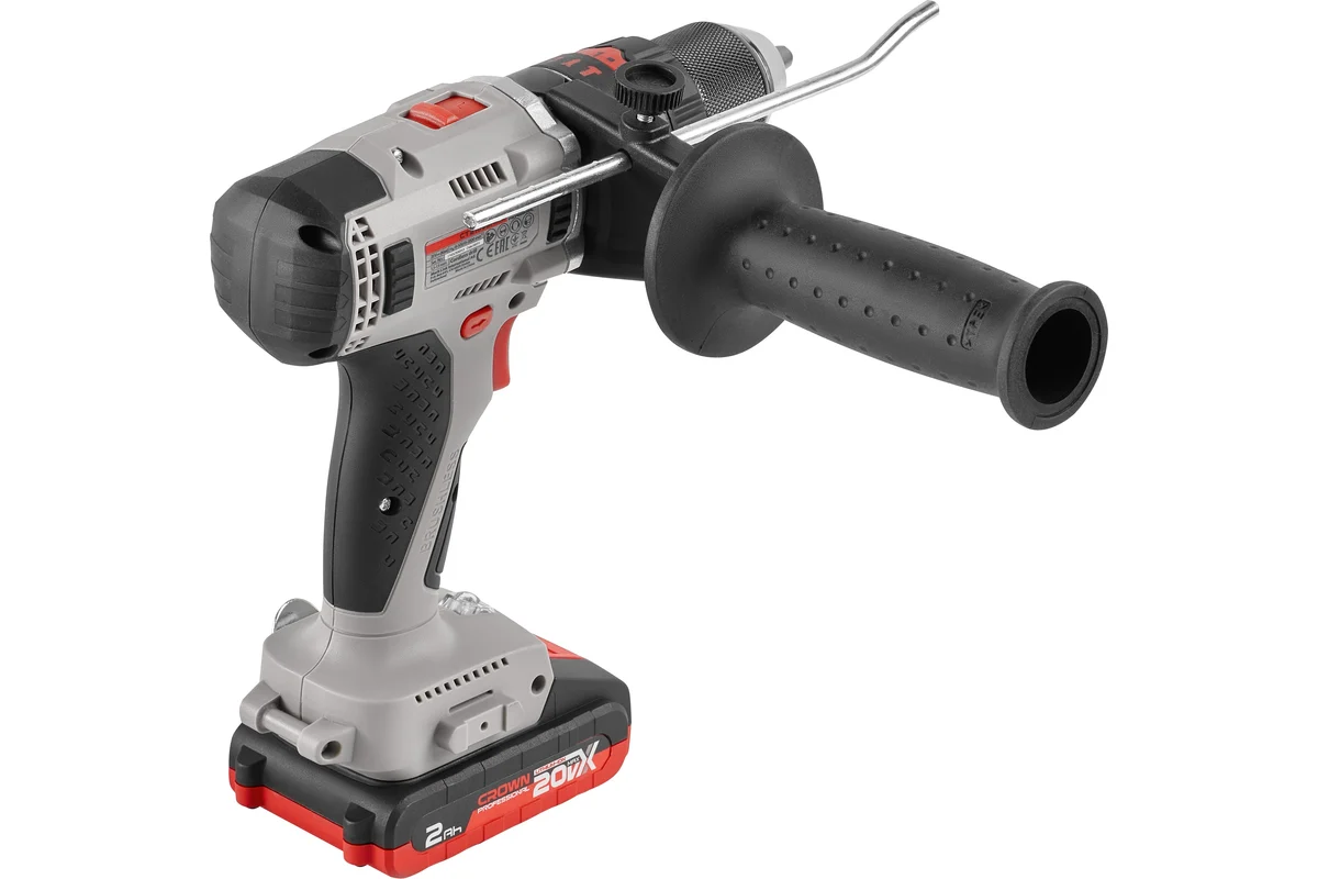 Аккум. ударн шуруп BL CROWN CT21093HMX-2 BMC, 20 В,2Х2,0АчLi-ion,  БЗП-13 мм, 75/50Нм, кейс