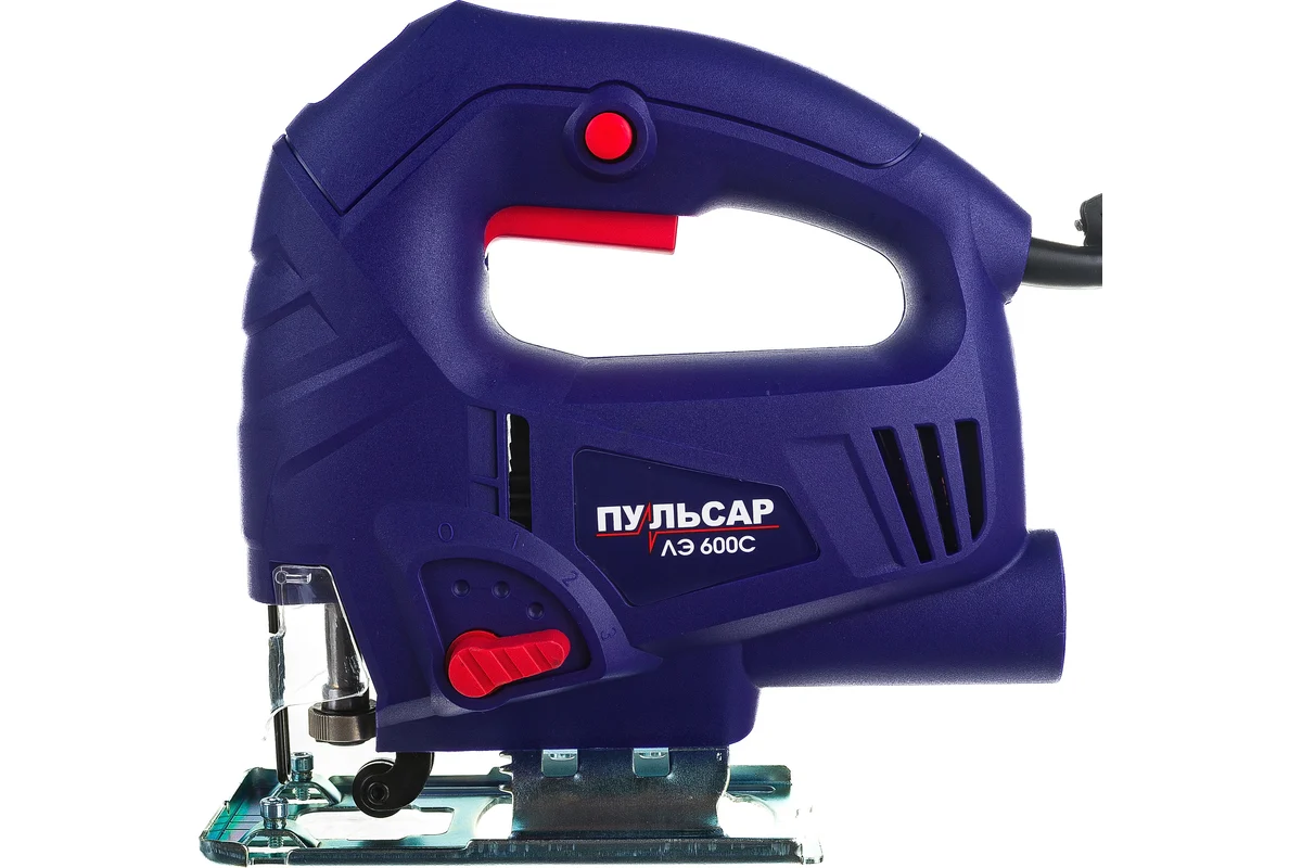 Лобзик электрический ПУЛЬСАР ЛЭ 600С (600Вт, 70мм,0-3000 об/мин, маятн. ход,1,9кг) 