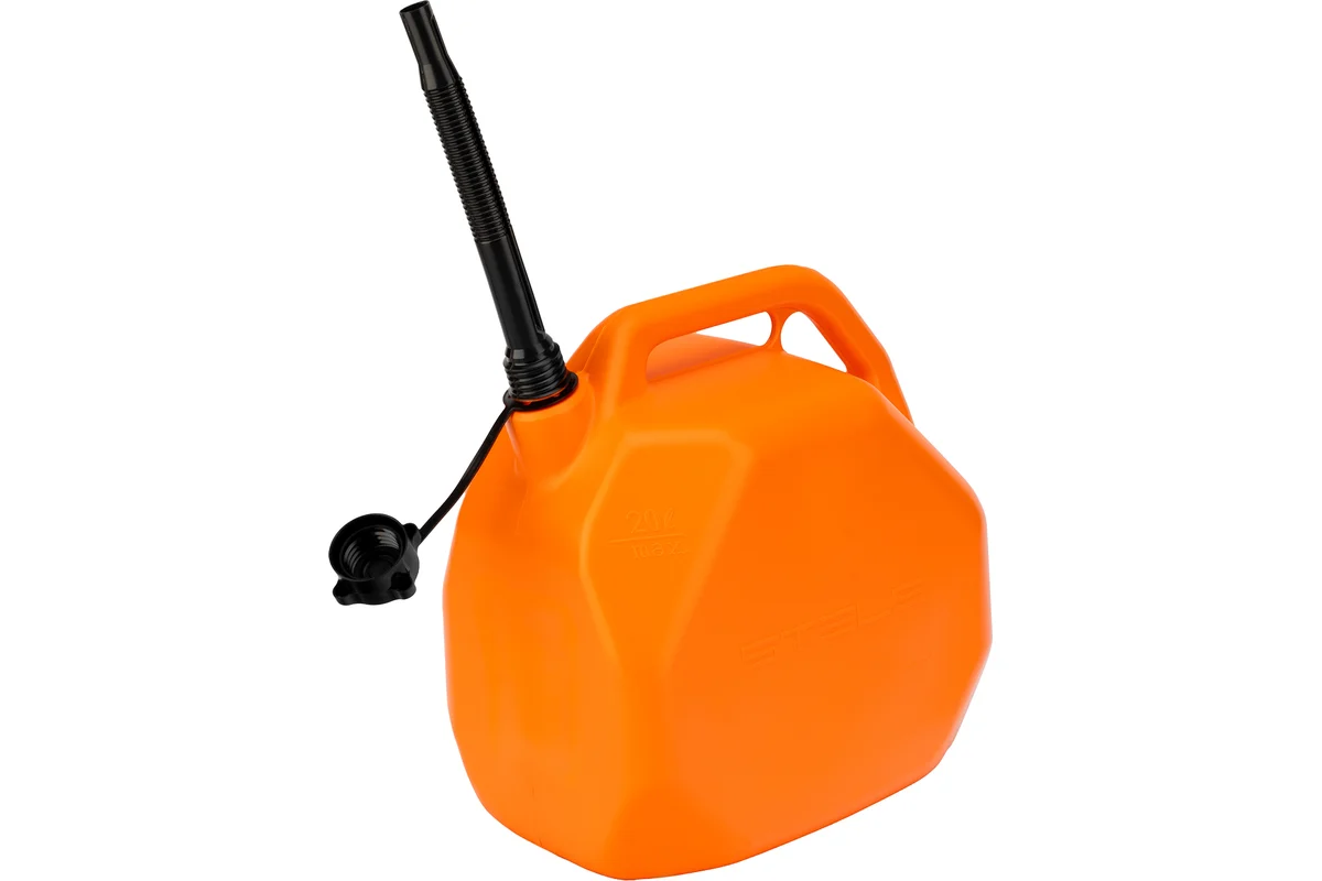 Канистра для ГСМ, пластиковая, со скошенными углами, 20 литров // Stels