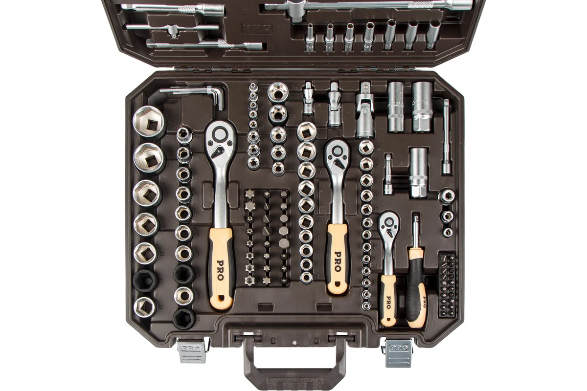 Набор головок и бит 171пр. 1/4",3/8",1/2" PRO STARTUL DAKAR (PRO-171DK)