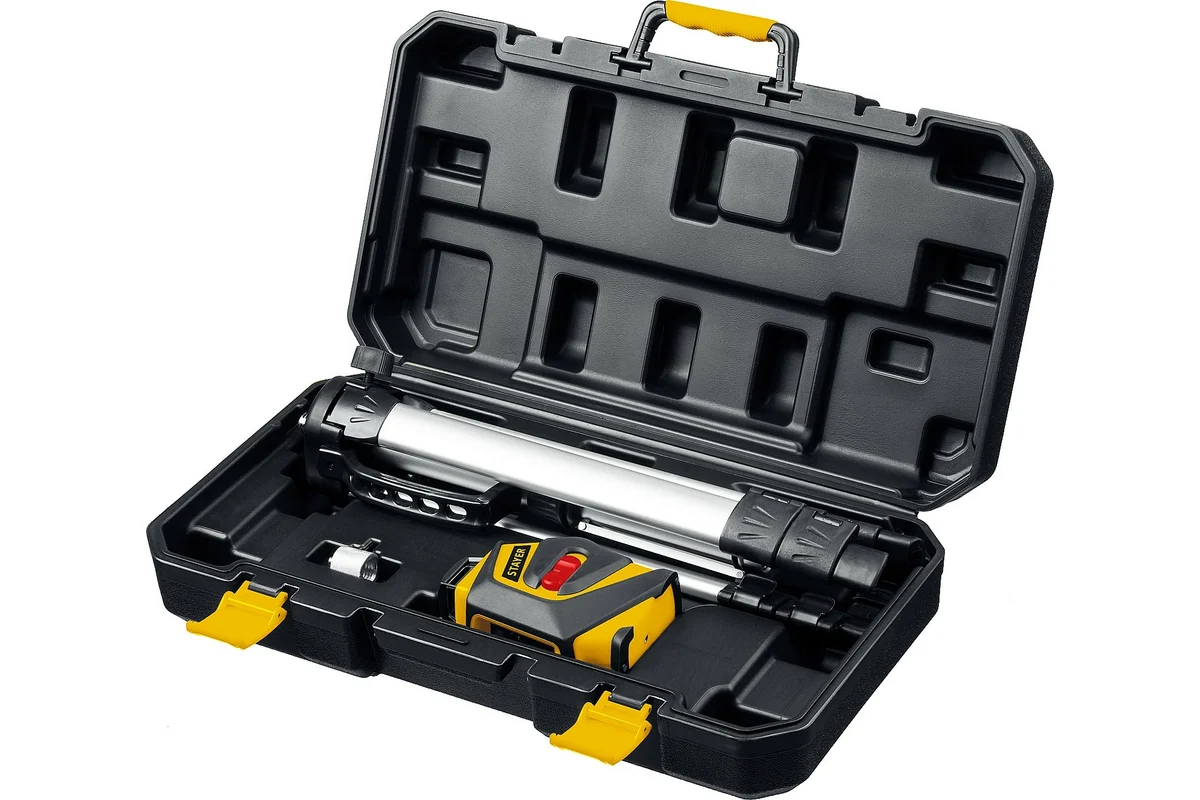 Нивелир лазерный SL360-2, крест+360° дальн.20м, точн. +/-0.3мм, штатив,кейс //ЗУБР