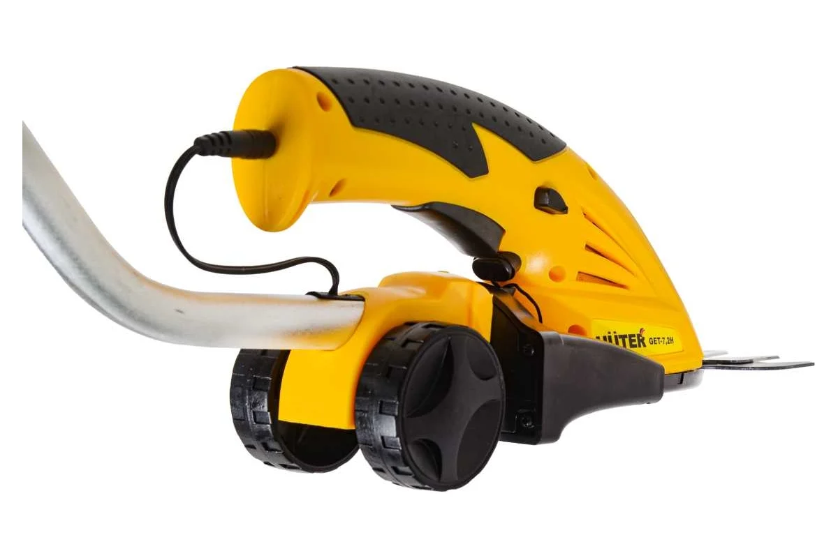 Аккумуляторный электрический триммер-кусторез HUTER GET-7,2H 1100об/мин ф8мм телеск. штанга.