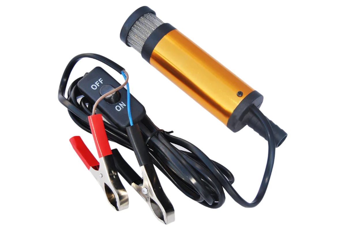 Насос для перекачки топлива 12В ф38мм, 15 л/мин (фильтр) //АВТОДЕЛО