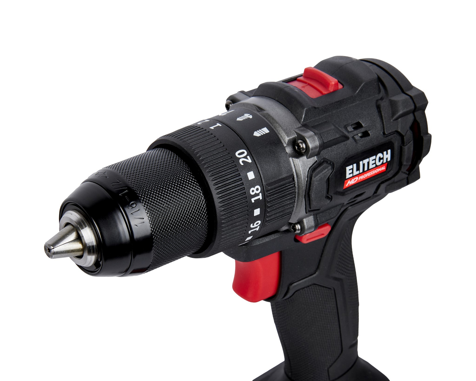 ELITECH HD CD 20ISL2 (E2201.041.02) Акк. ударн. б/щ. дрель-шуруп, 20В, 2*4Ач, 65Hm, БЗП 13мм 