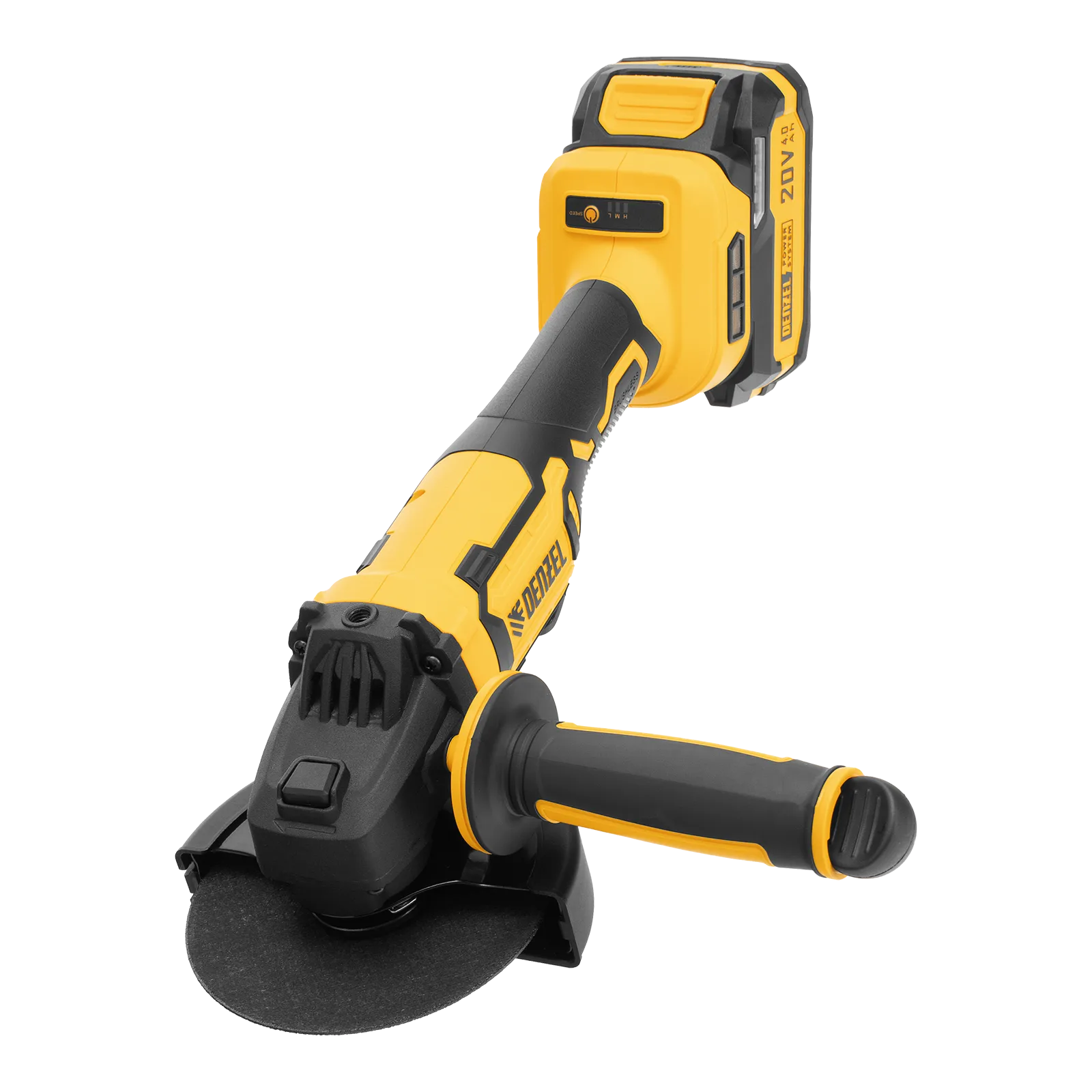 Машина шлифовальная угловая аккумуляторная бесщет. AGH-BL-20-125, Li-Ion, 20 В// Denzel