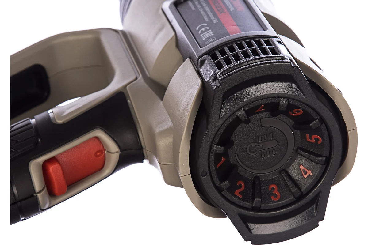 Фен технический CROWN CT19023K, 2000 Вт, 60/550 С, 4 насадки, коробка