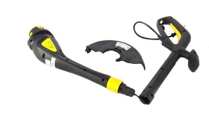 Электротриммер HUTER GET-400, 350 Вт, леска ф 1.6 мм, телескоп. штанга, нижн. двигатель