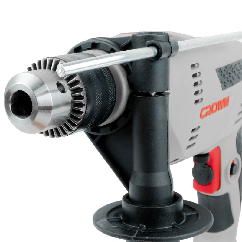 Дрель ударная CROWN CT10128, 600Вт, клп-13мм, 0-2800об/мин, 0-44800уд/мин, 1,7кг